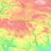 Rosporden topographic map, relief, elevation