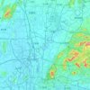 Baiyun District topographic map, relief map, elevations map