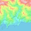 Almuñécar topographic map, relief map, elevations map